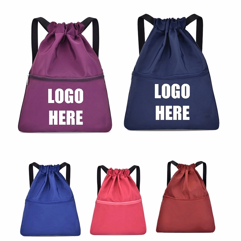 Custom Waterproof Nylon Fabric Drawstring Bag