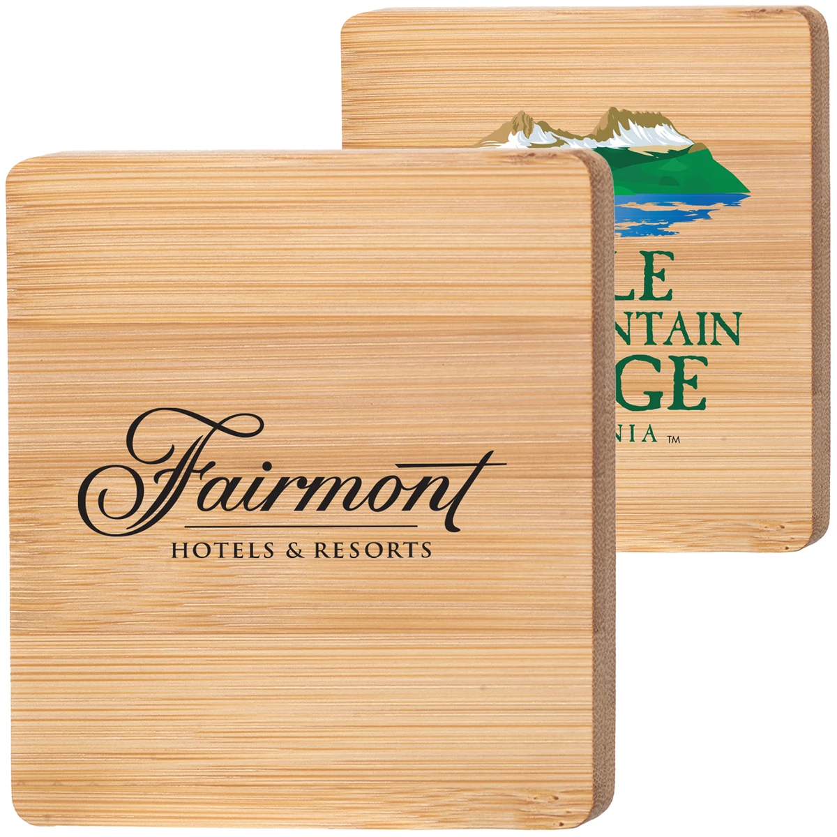 Bamboo Coaster W/ Built-in Bottle Opener 1