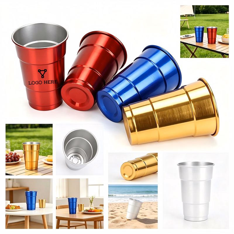 Customizable Anodized Aluminum Cup