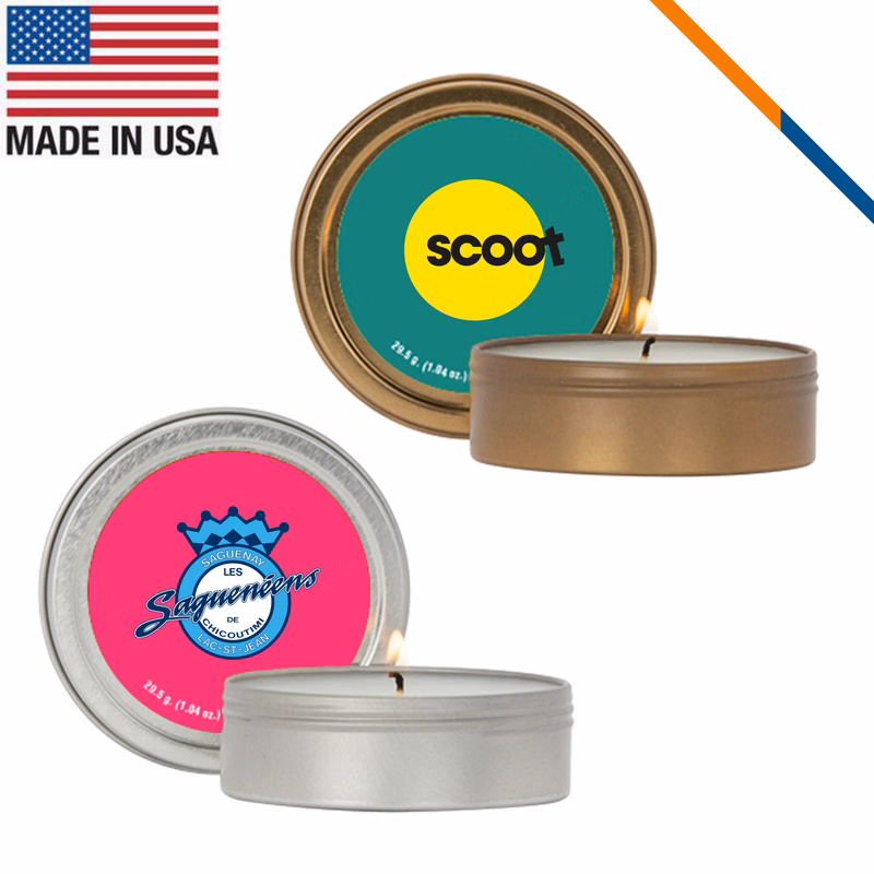 Glowi Scented Candle In Screw-Top Metal Tin - 2 OZ.