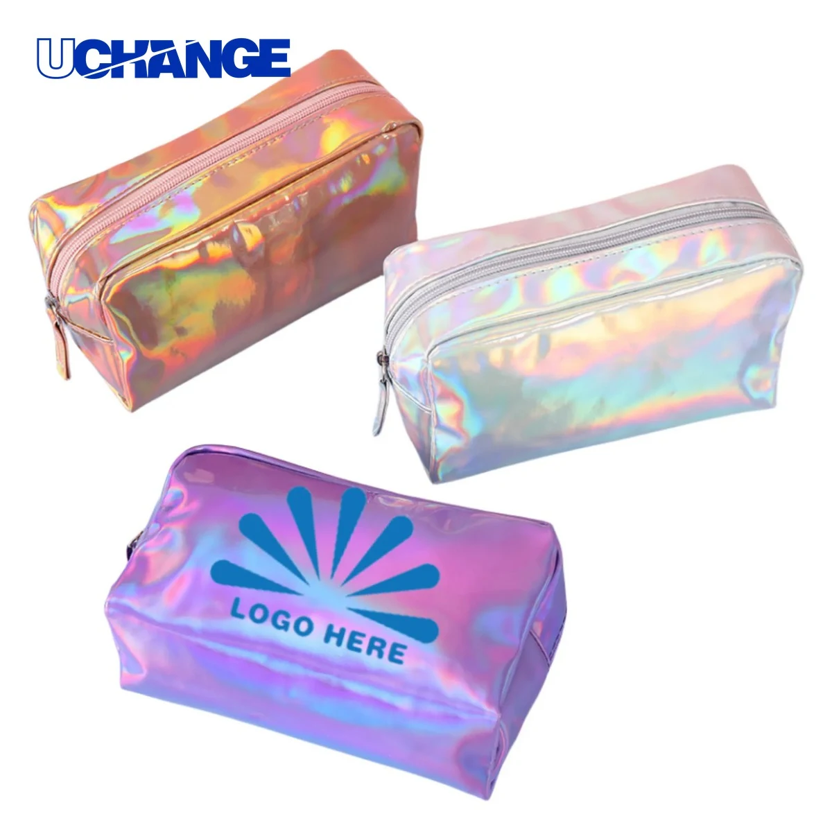 Travel Laser Holographic Transparent Makeup Bag Organizer 1