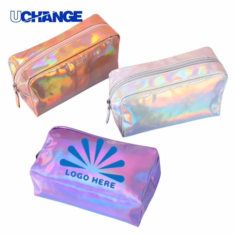 Travel Laser Holographic Transparent Makeup Bag Organizer
