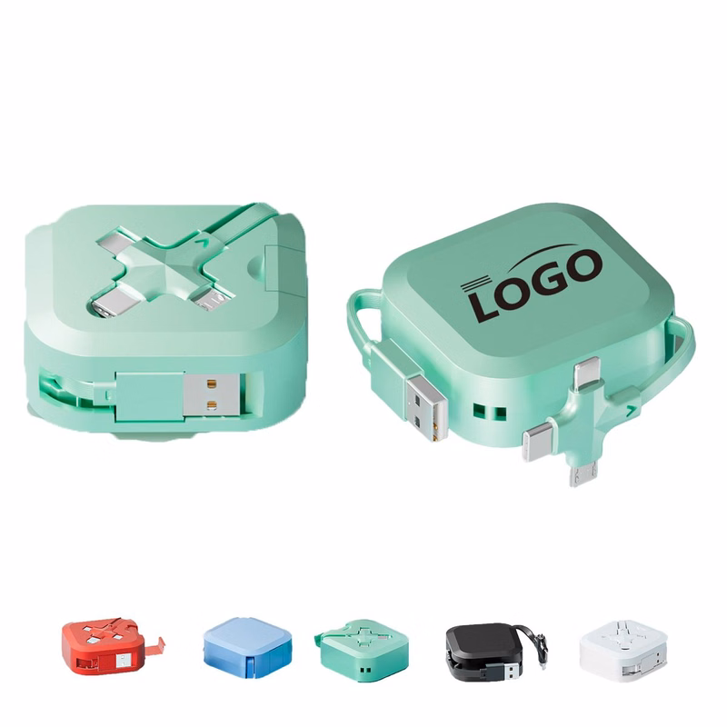 Foldable 3-In-1 Fast Charging Cable With Holder