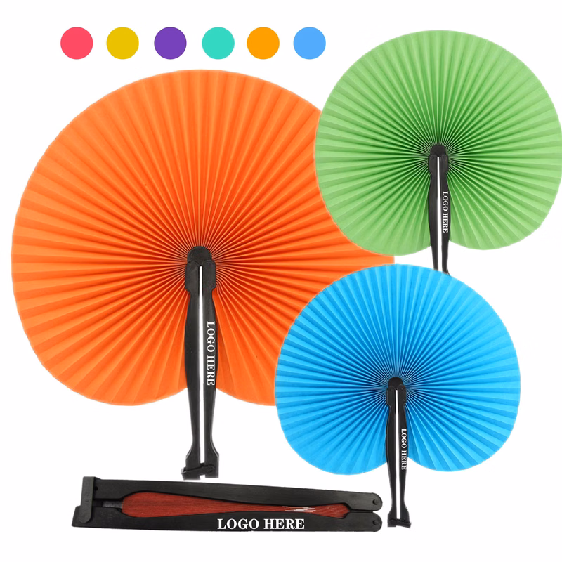 Round Folding Paper Fan
