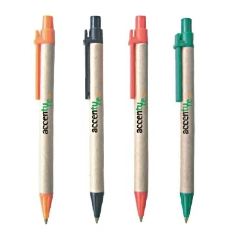Environmentally Friendly Recycled Pen w/ Color Top and Tip 1