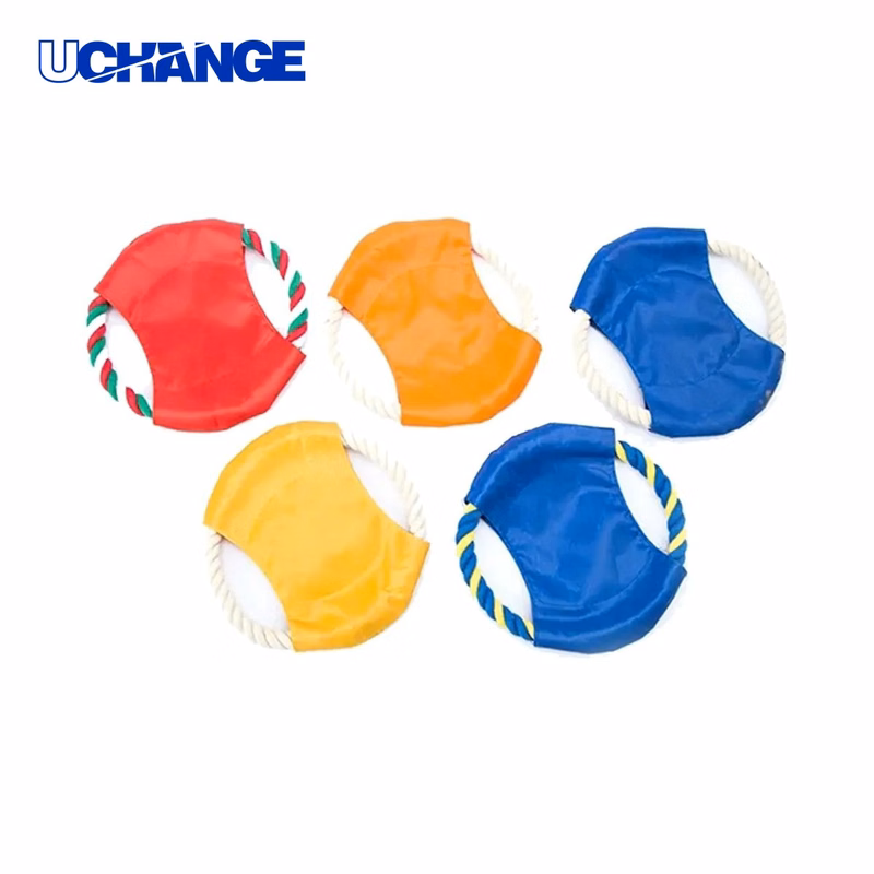 Dog Flying Disc Toy for Rope Training