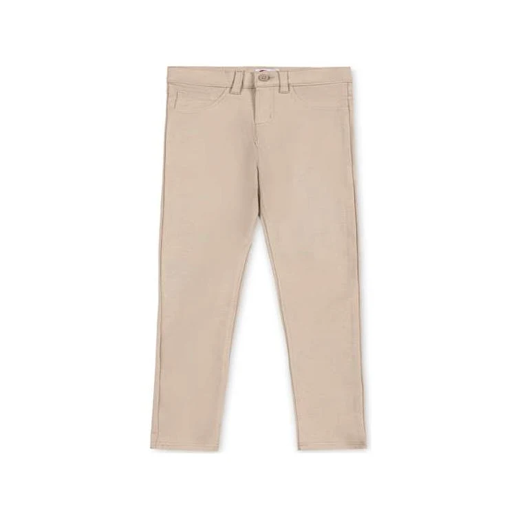 Girls Ponte Knit Pants - Size 4 Khaki 1