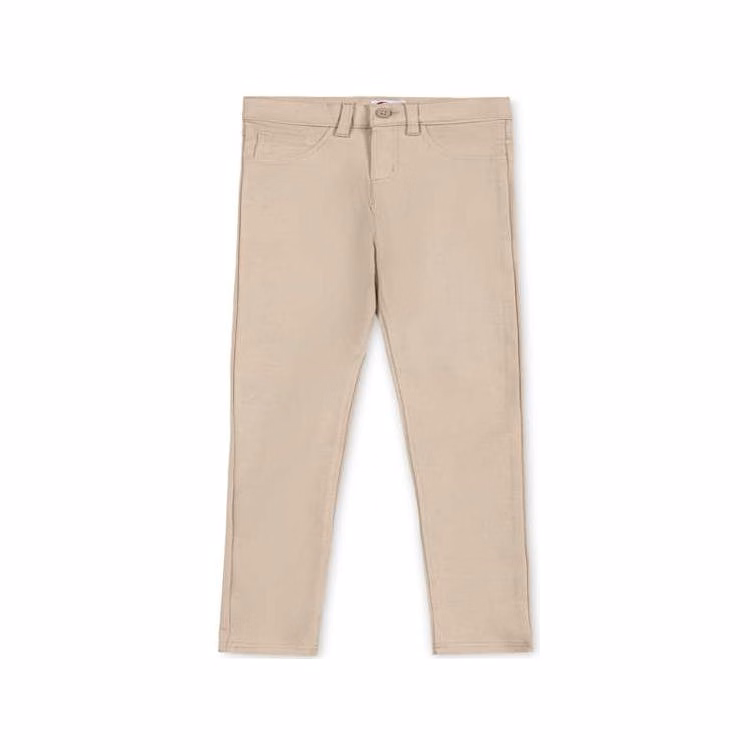 Girls Ponte Knit Pants - Size 4 Khaki