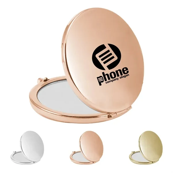 Custom Foldable Metal Mirror 2.56" with Magnification — Portable Beauty Giveaway 1
