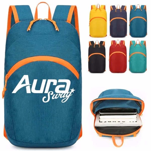 Custom Laptop Backpack — Dedicated Sleeve 15" Hiking & Business Travel Bag