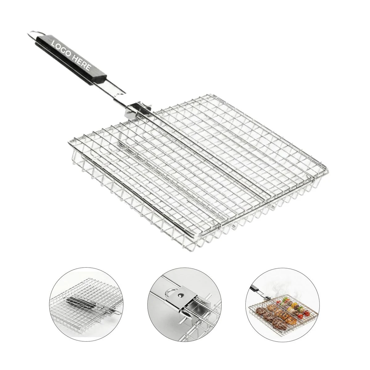 Stainless Steel Portable Barbecue Grilling Basket 1