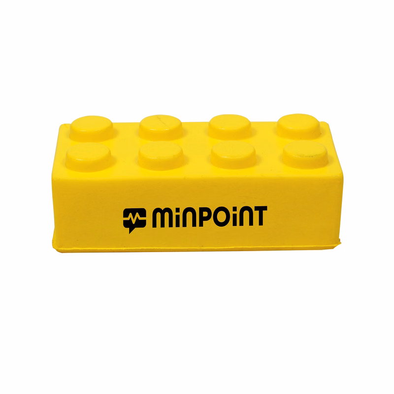 Construction Building Block Shape Stress Ball