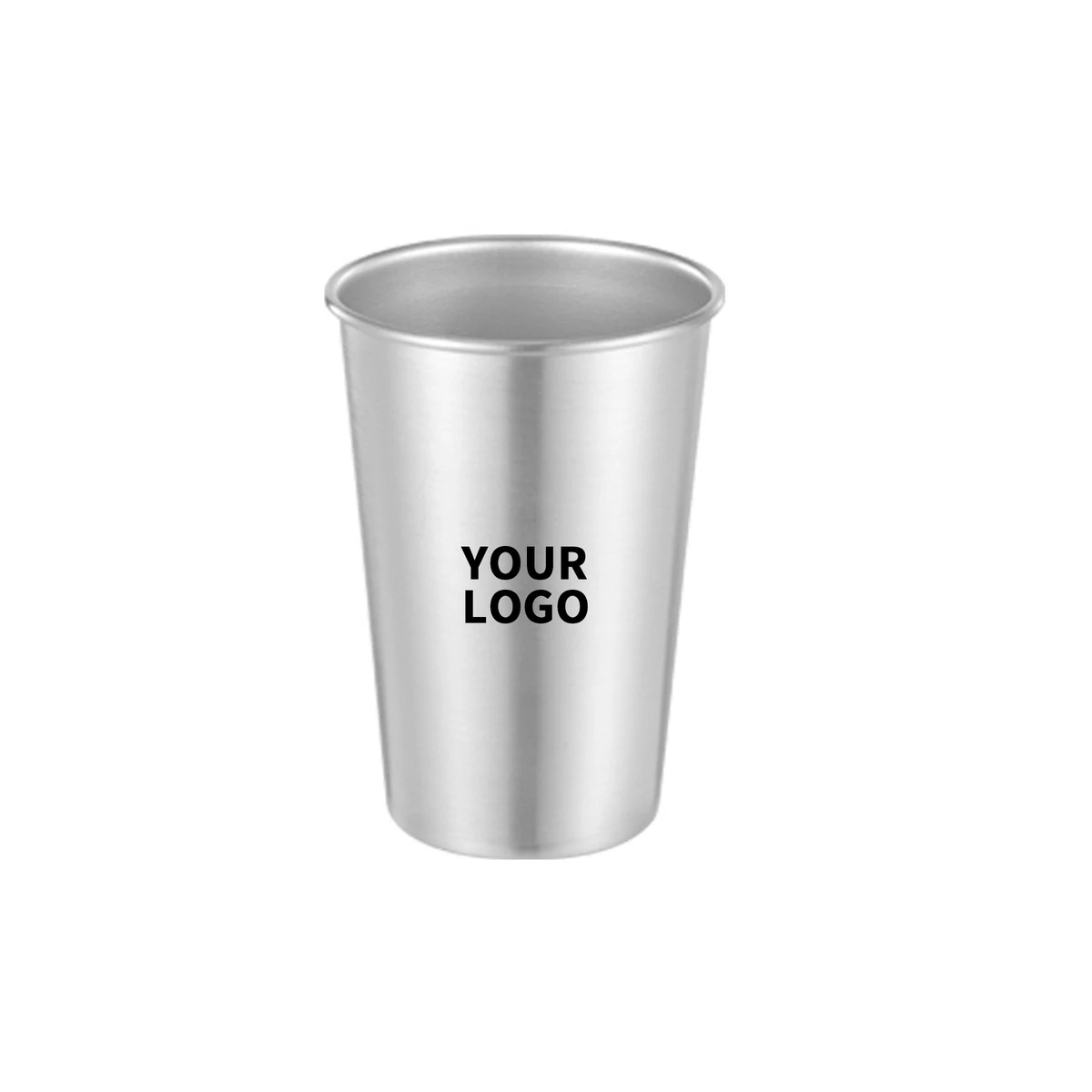 Sixteen Ounce Single Wall Stainless Drink Cup 1