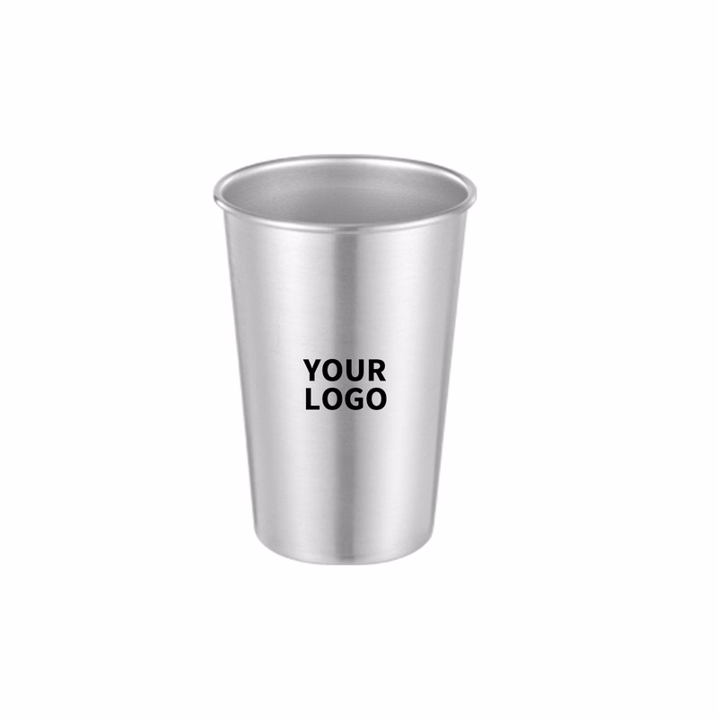 Sixteen Ounce Single Wall Stainless Drink Cup