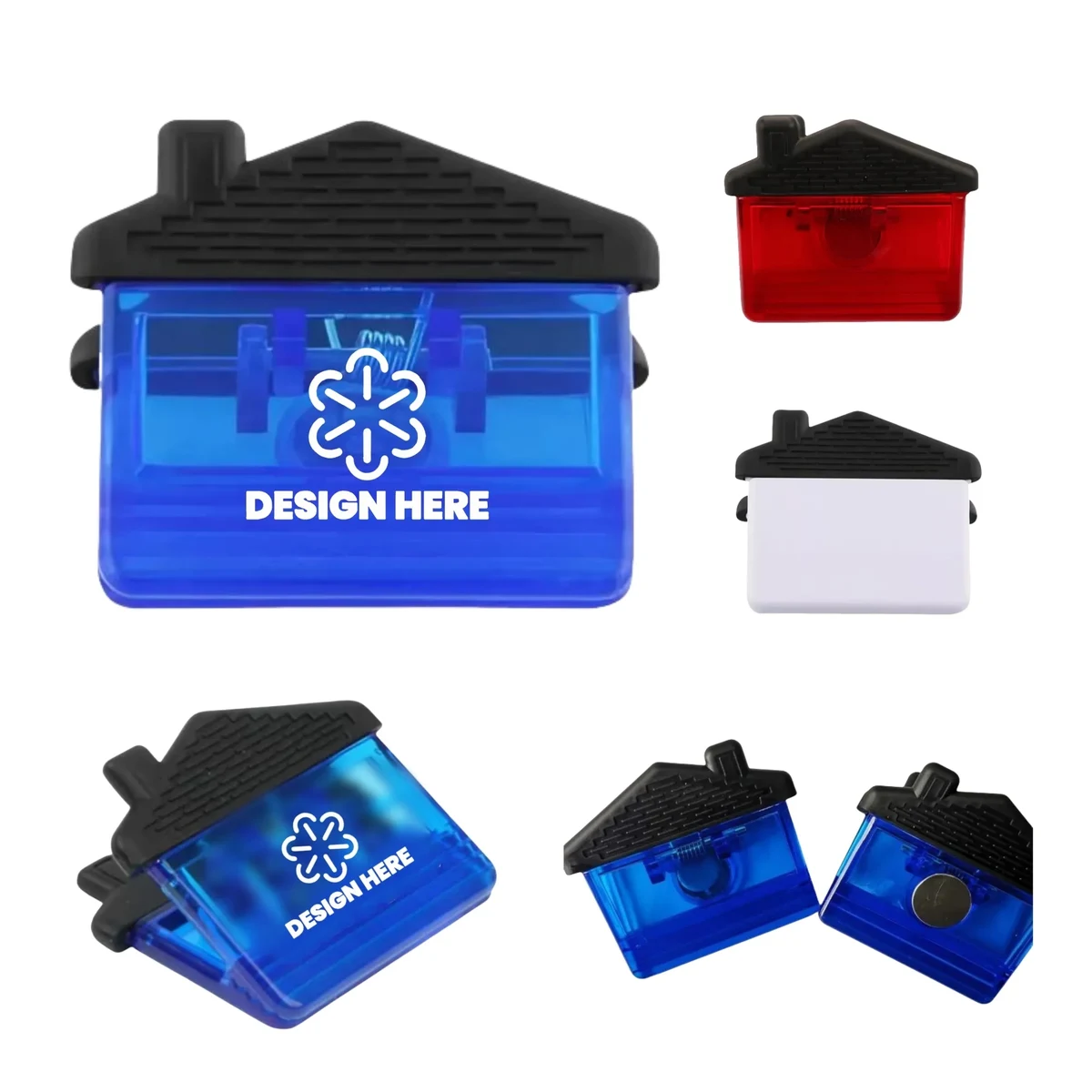 Paper Clip With Magnet Translucent House Shape 1