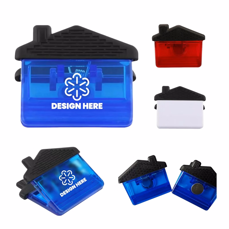 Paper Clip With Magnet Translucent House Shape