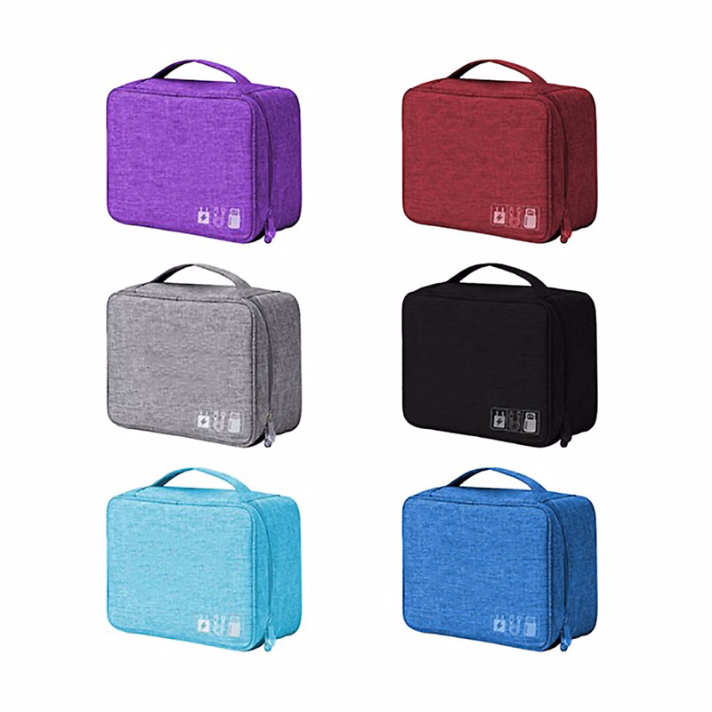 Polyester Travel Gadget and Cable Organizer Case