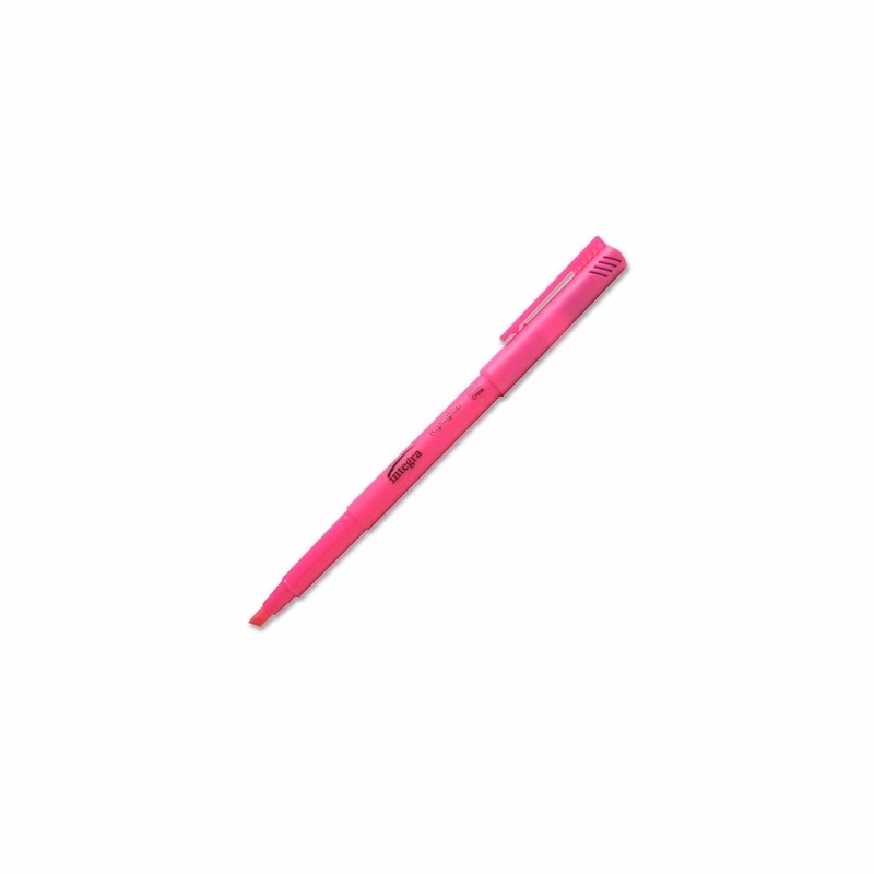 Pen Highlighters - Fluorescent Pink Chisel Tip