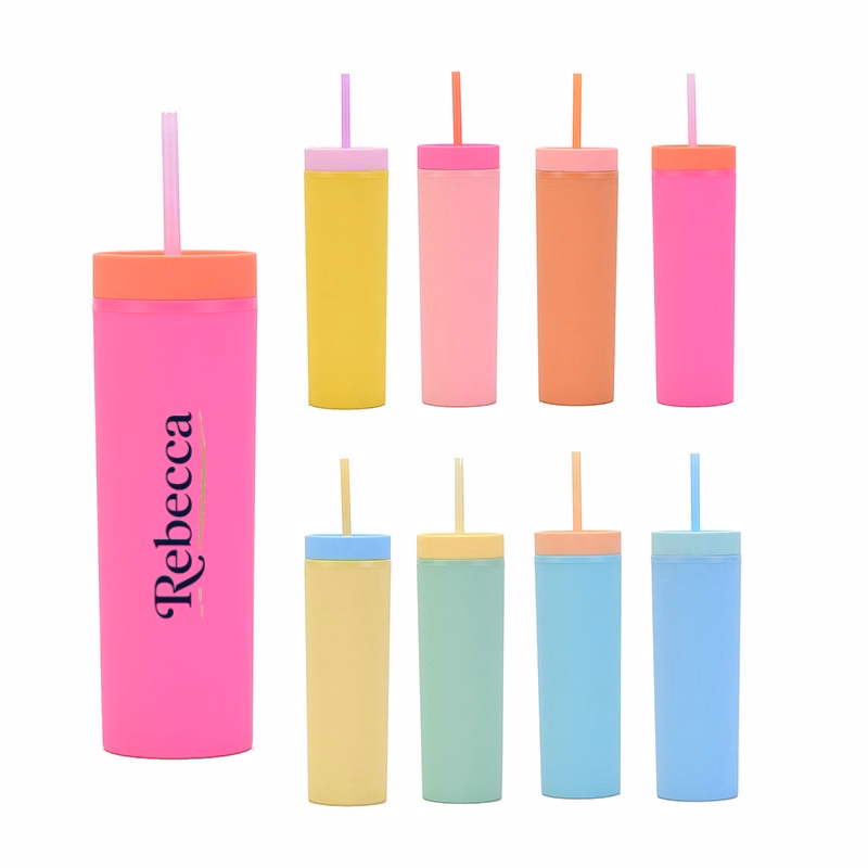 Customized straight silicone straw cup
