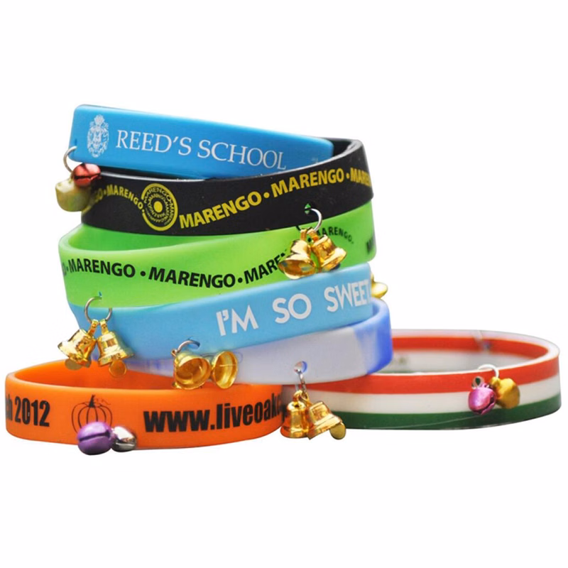 Silicone Bracelet With 8 Bells