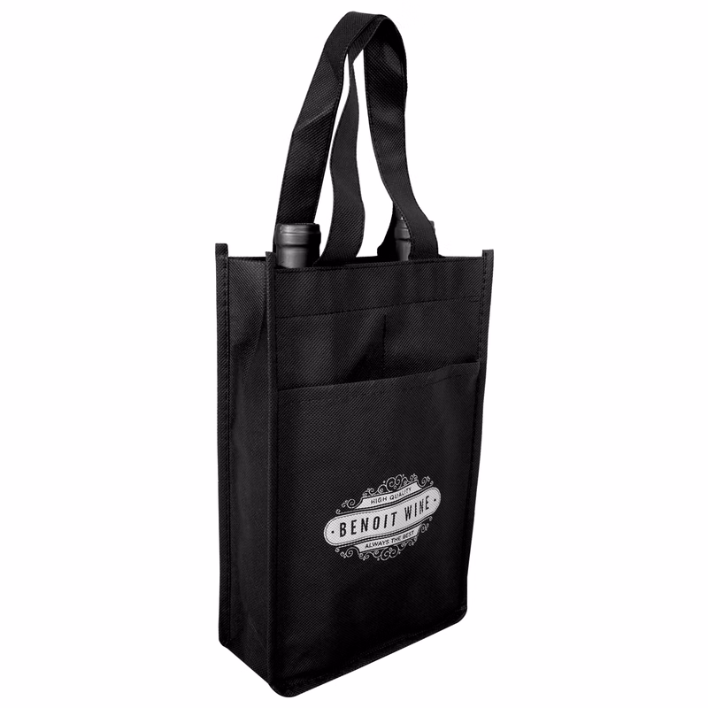 Bouquet Non-Woven Wine Bag (1 Color Imprint)