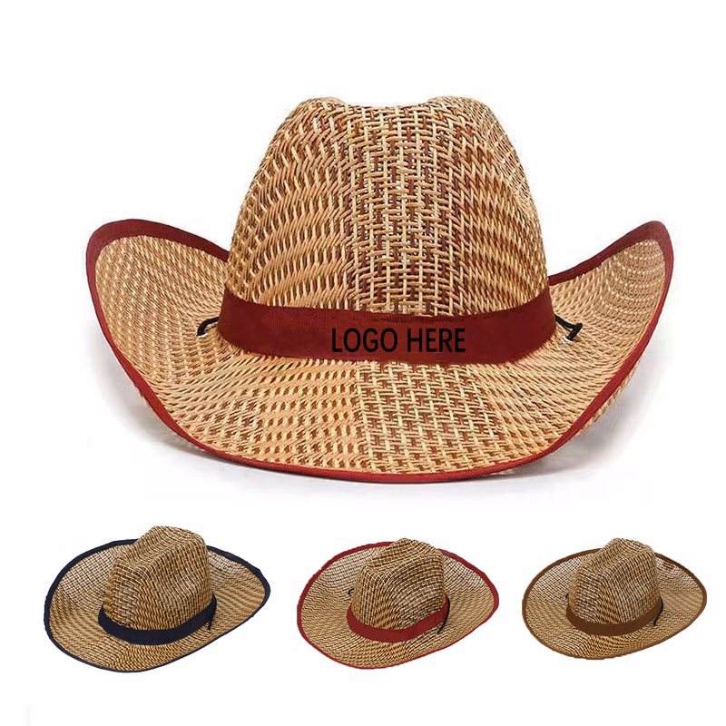 Customizable Band Cowboy Straw Hat For Outdoor