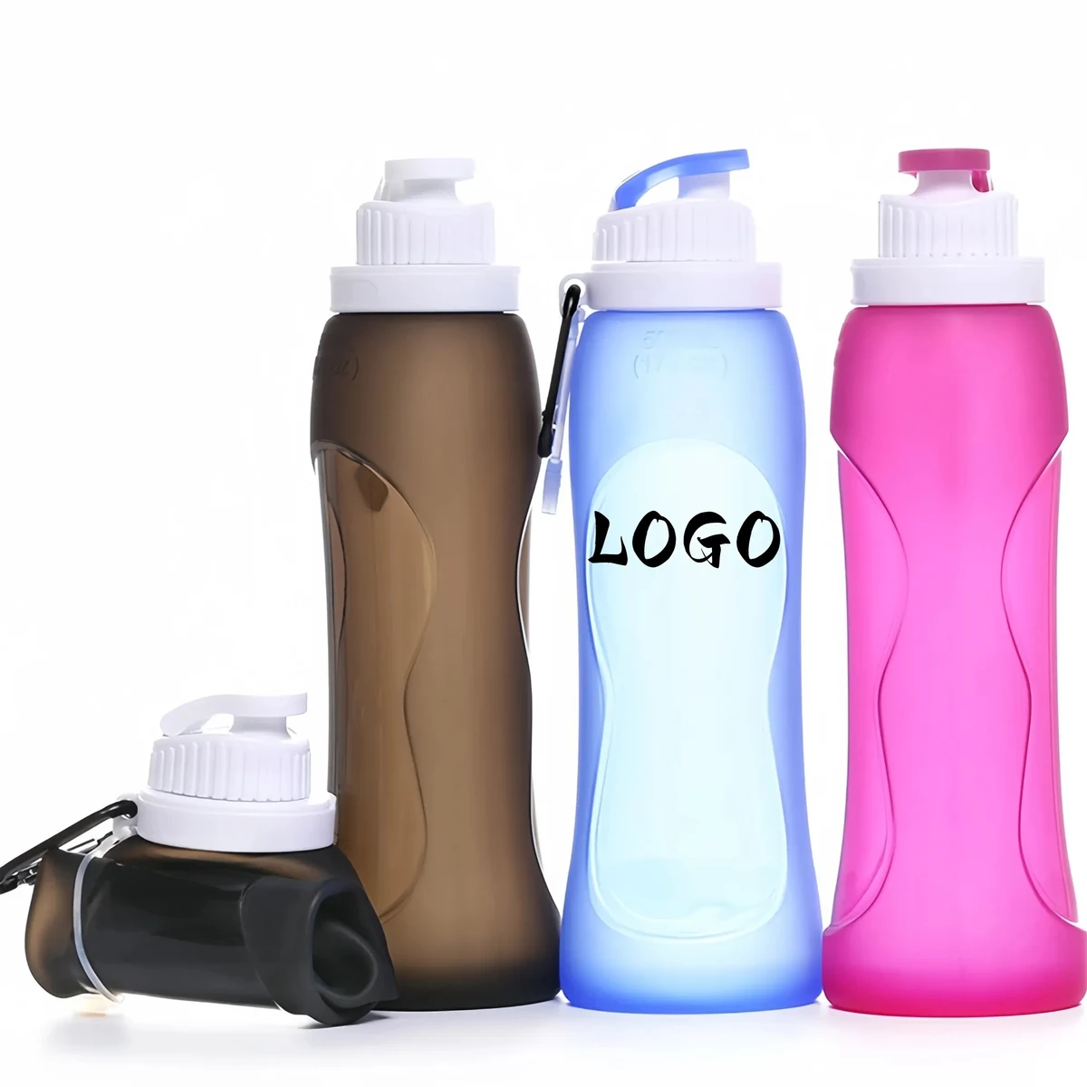17OZ Collapsible Silicone Water Bottle 1