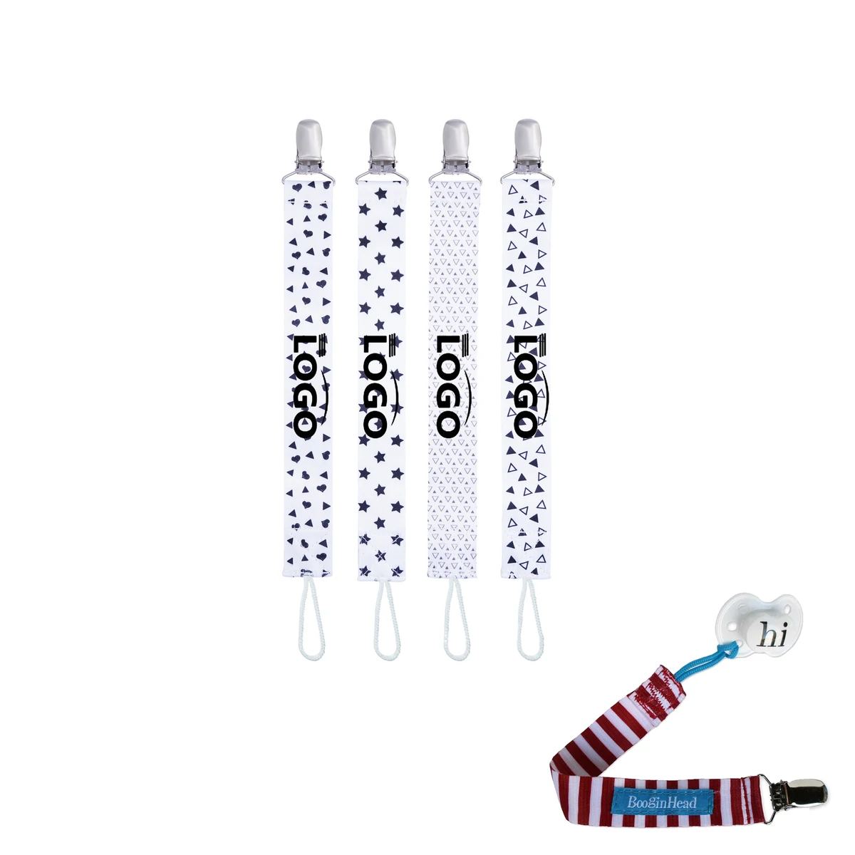 Sublimation Babies Pacifier Clip Strap For Girls Or Boys 1