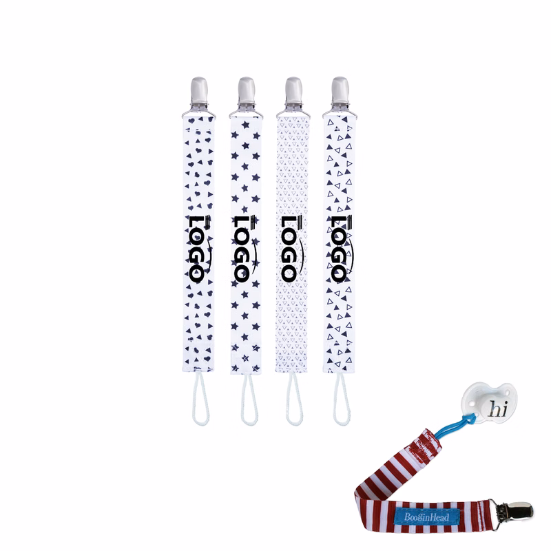 Sublimation Babies Pacifier Clip Strap For Girls Or Boys