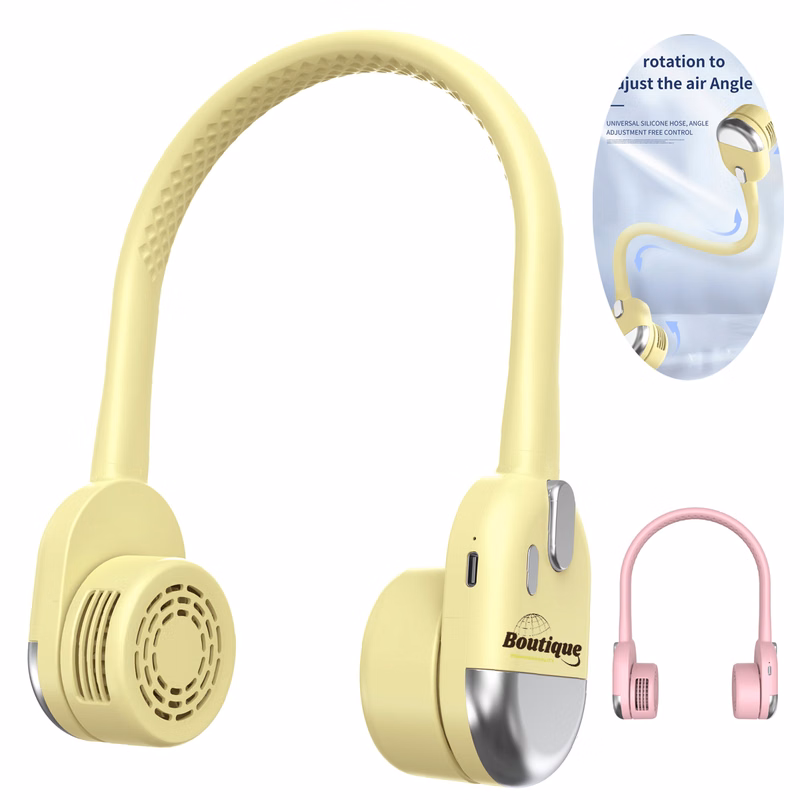 Rechargeable Neck Fan with Hands-Free Cooling
