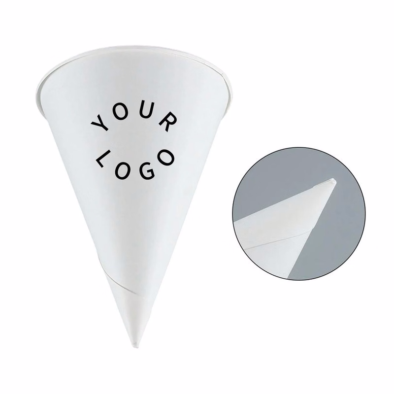 Colorful Paper Cone Cups for Shaved Ice 6oz