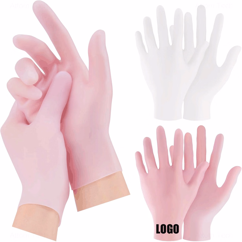 Silicone Moisturizing Gloves /Silicone Gloves for Dry Hands/Gel Spa Hydrating Gloves