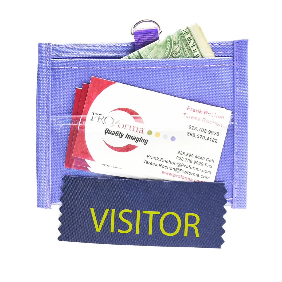 POLYESTER 1D RING SMALL CONVENTION WALLET 1