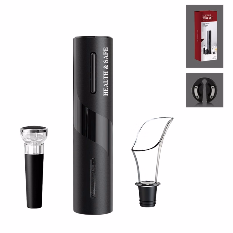 Stainless Steel Automatic Electric Wine Opener Set
