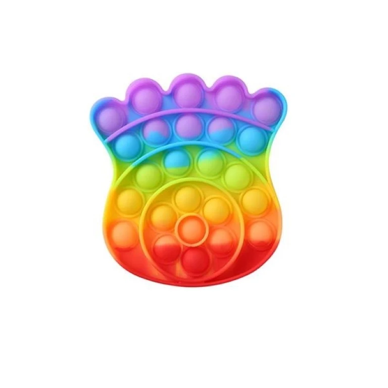Bear's-paw Shape Push Bubble Fidget Sensory Toy 1