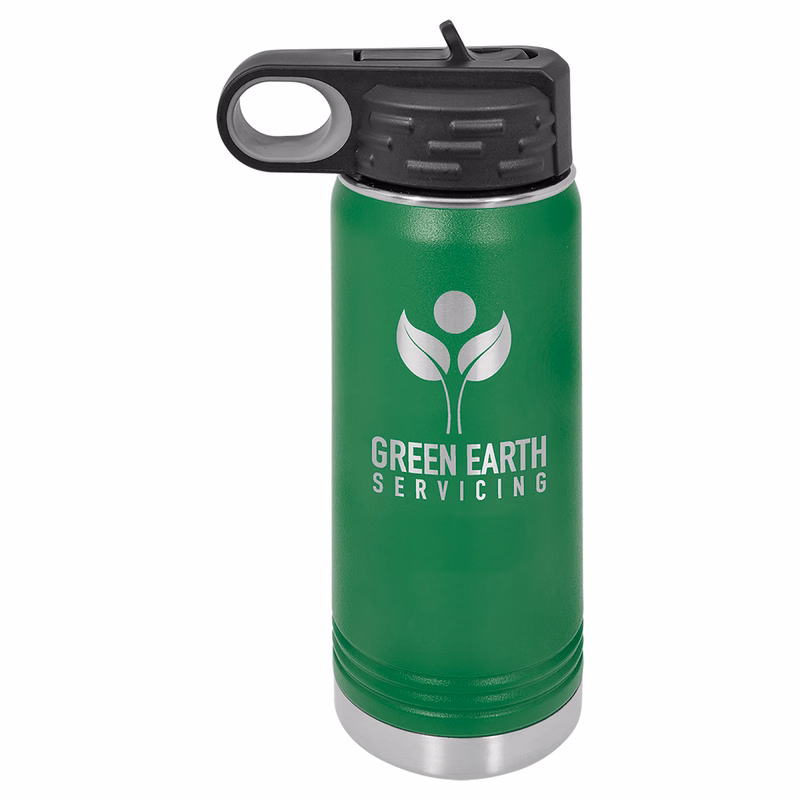 Polar Camel 20 oz. Green Water Bottle