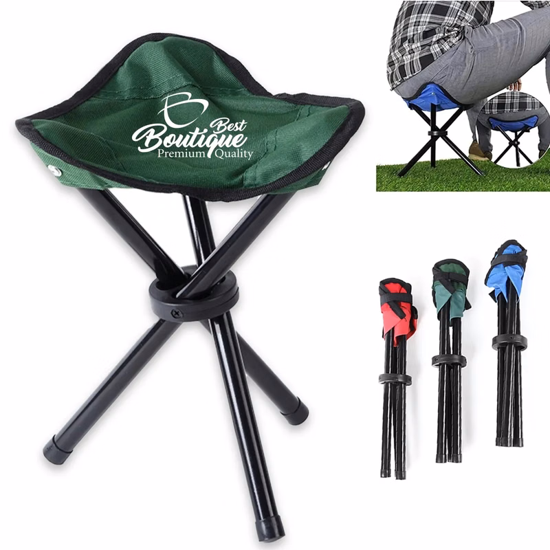 Folding Camping Stool Portable Stable Hiking Picnic Chair