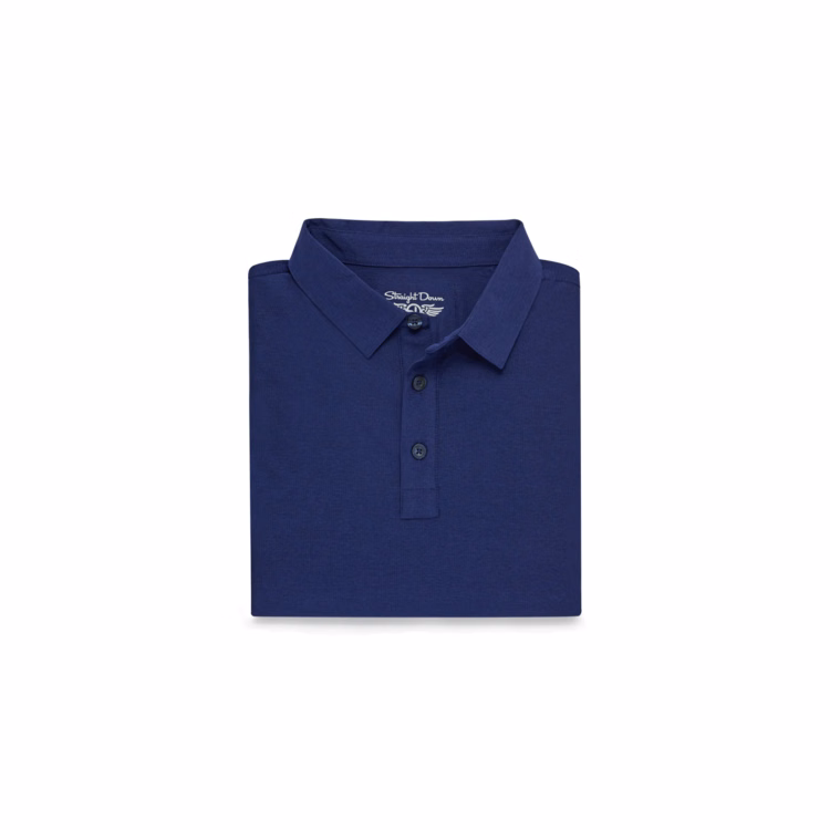 Straight Down Dodge Polo - Dark Indigo