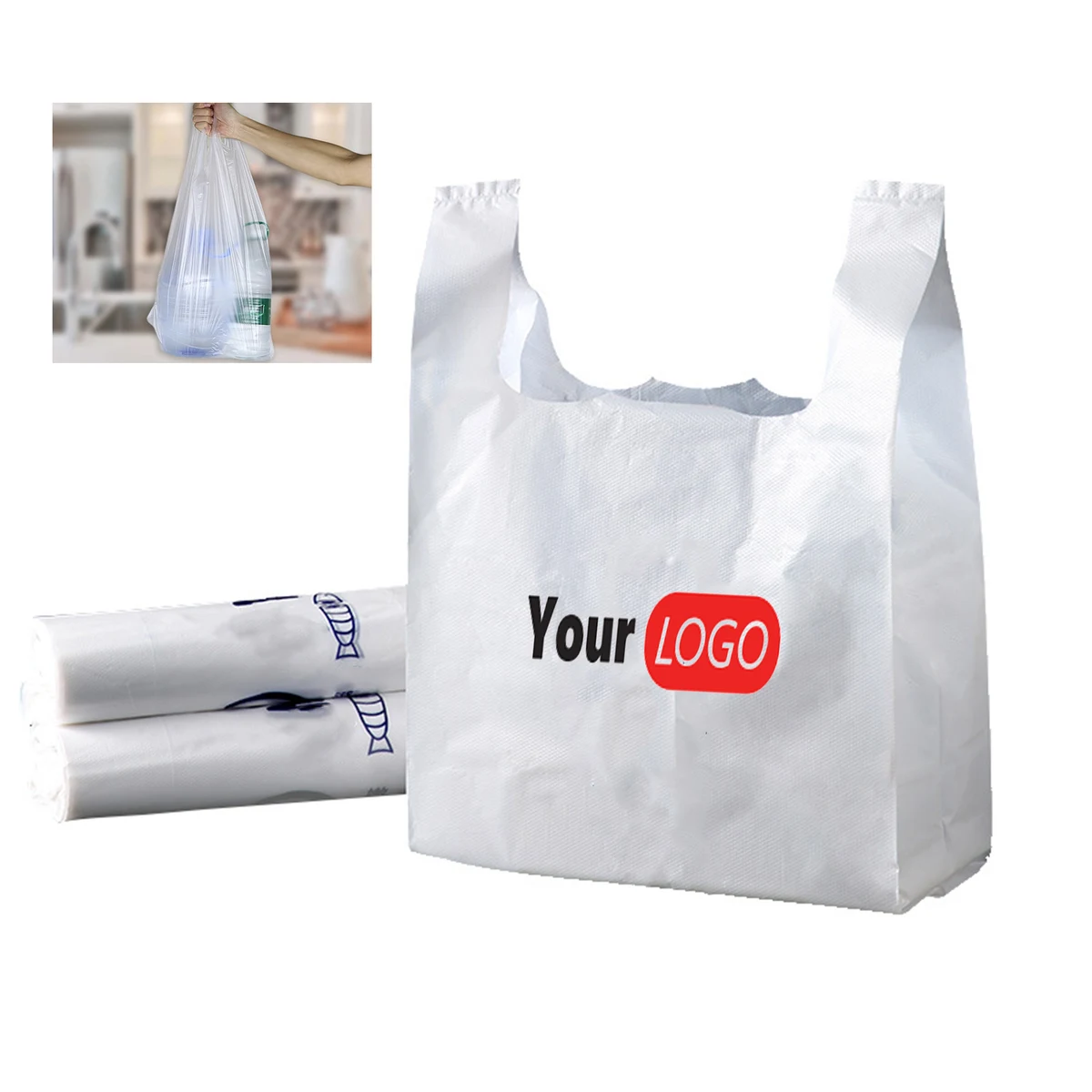 Retail T-shirt Plastic Shopping Bag 1