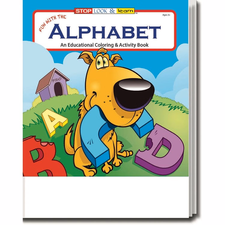 Fun with the Alphabet Coloring Books - Ages 3-9 16 Pages