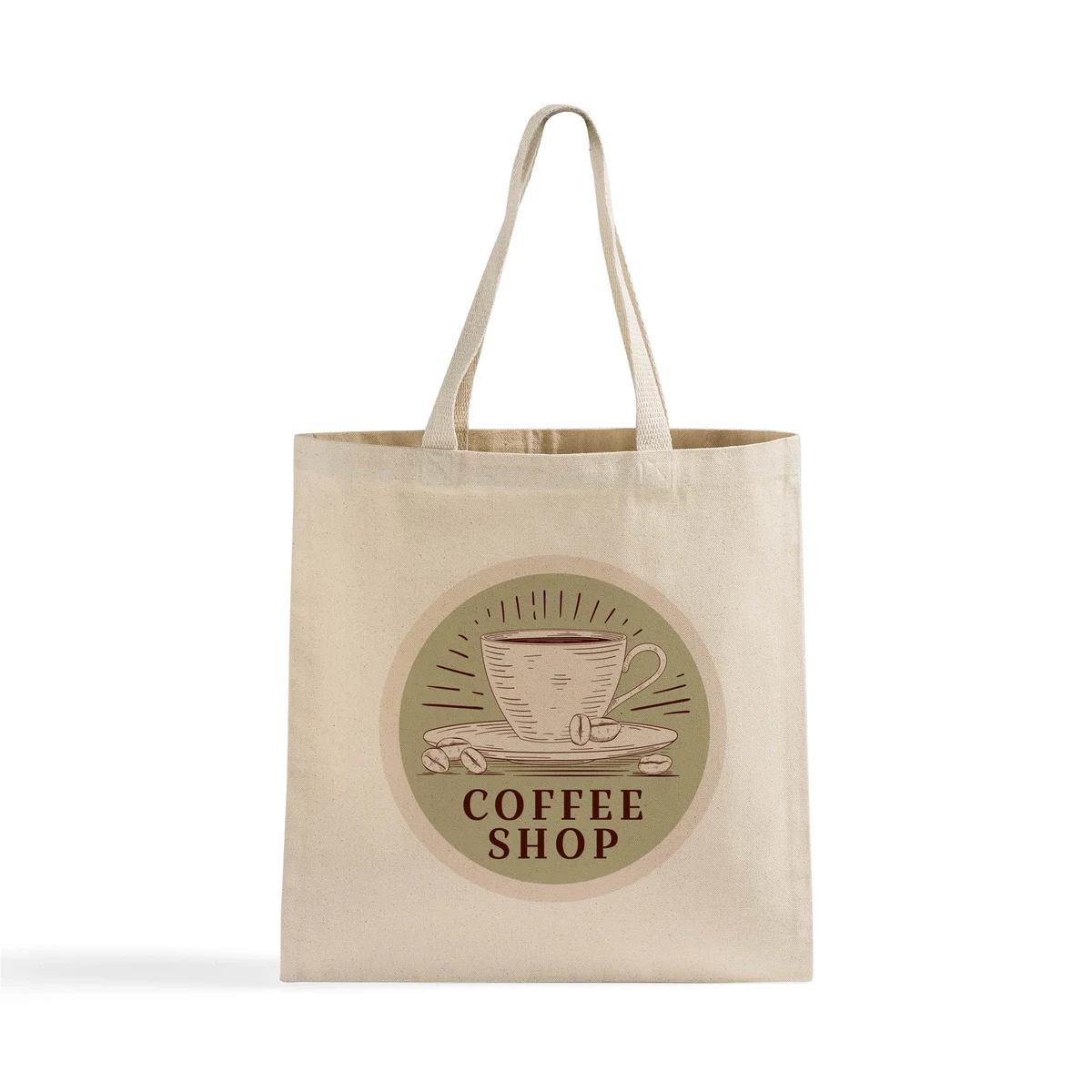 Classic Canvas Tote Bag, custom tote bag with logo imprint 1