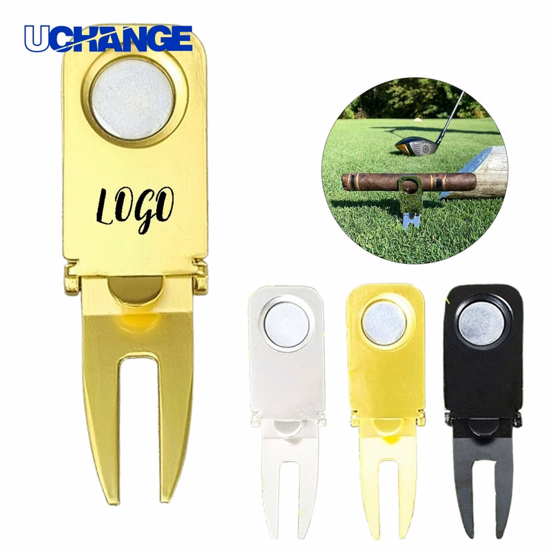 Portable Golf Divot Repair Tool With Clip
