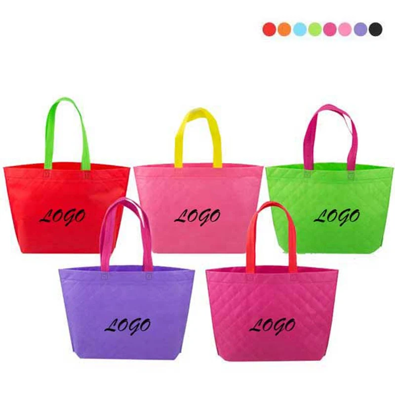 Non-woven Plaid Tote Bag 1