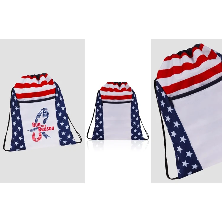 Americana Drawstring Backpack 1
