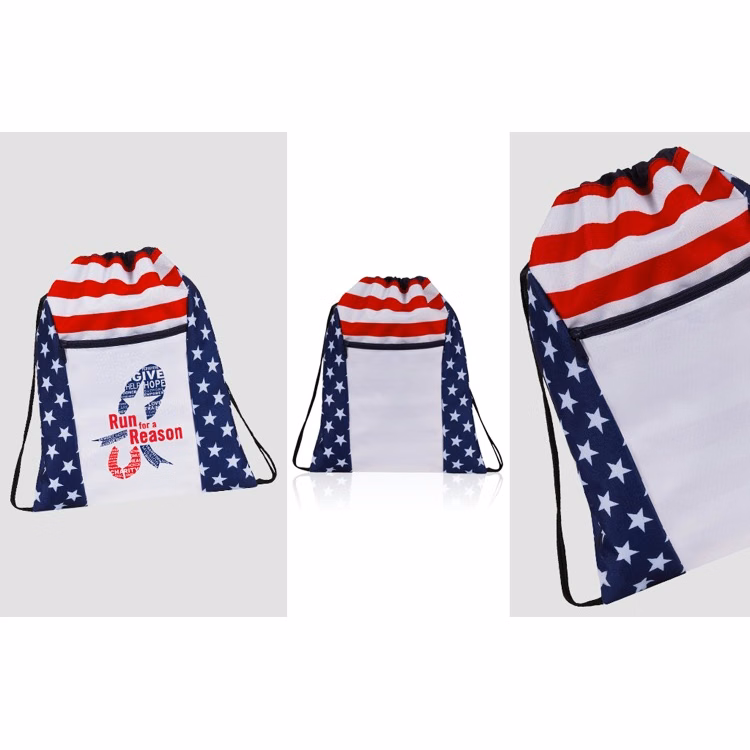 Americana Drawstring Backpack