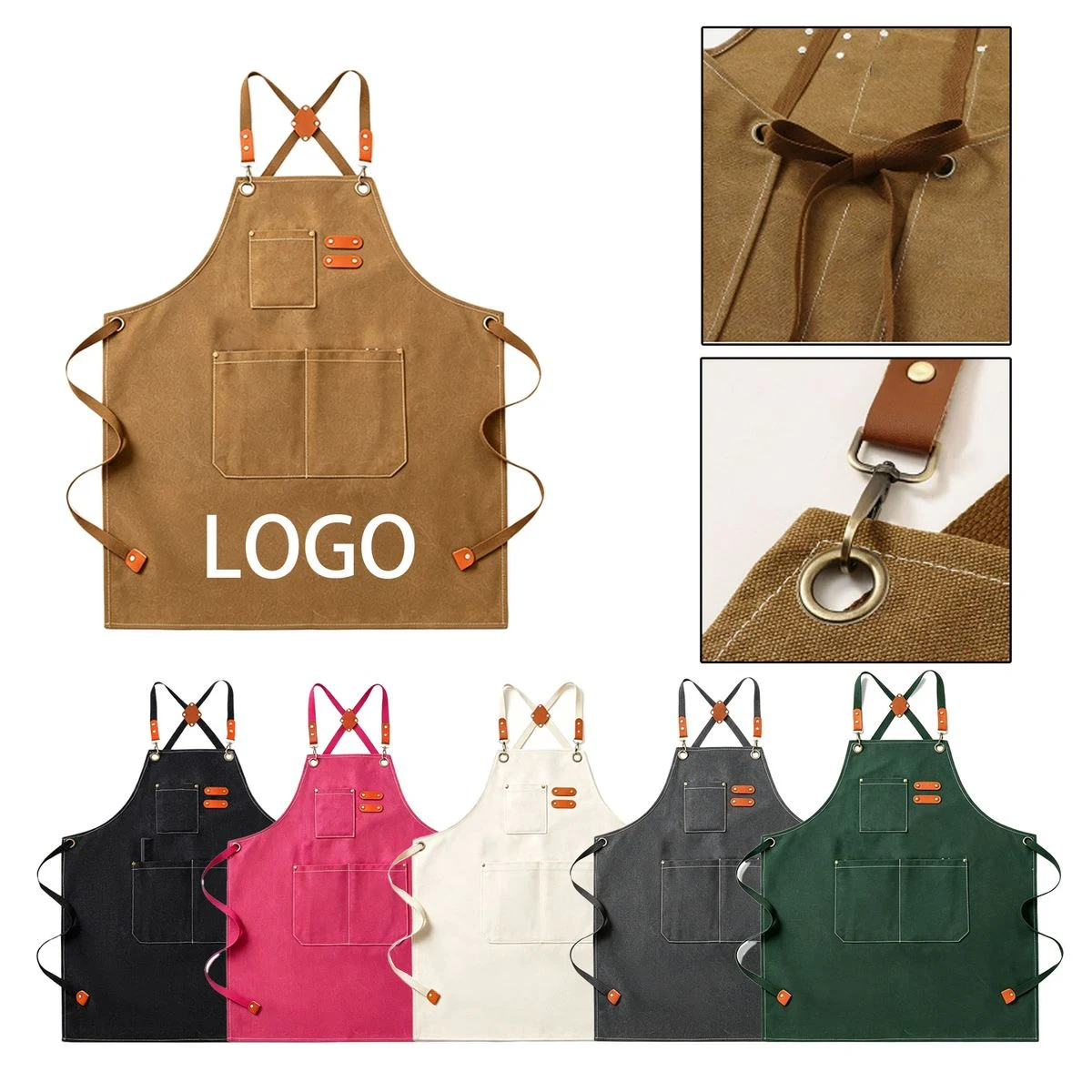 Oil Resistant Thickened Canvas Apron 1