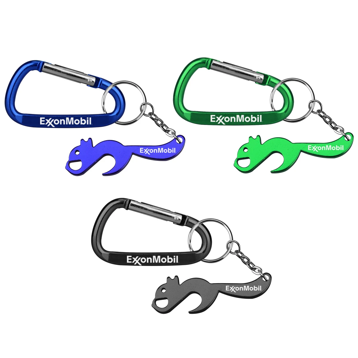 Squirrel Shape Bottle Opener with Carabiner 1