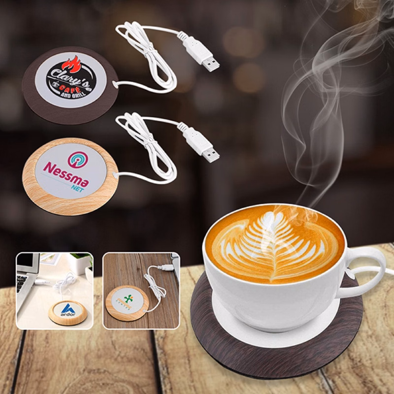 Wooden USB Warming Coaster