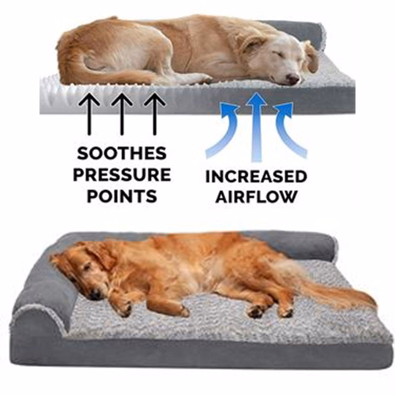 Foam Pet Beds Two-Tone L Chaise