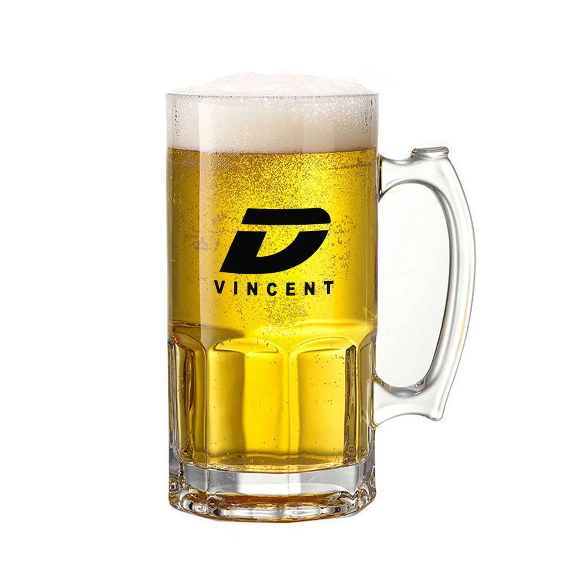 35oz Heavy Large Capacity Clear Glass Beer Mug 1